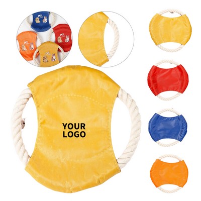 Rope Ring Dog Flyer With Oxford Center 6.9 Diameter