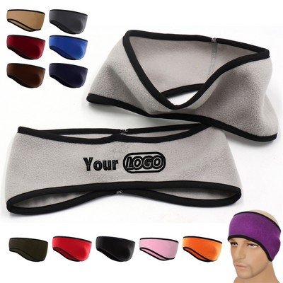 Fleece Ear Warmer Headband For Cold Weather Running And Cycling
