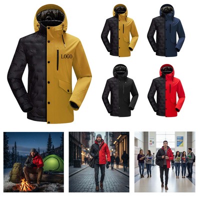 Waterproof Windproof Outdoor Down Jacket (XS- 3XL)