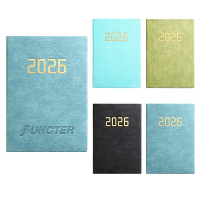 A5 PU 2026 Weekly & Monthly Planner Daily Schedule Notebook