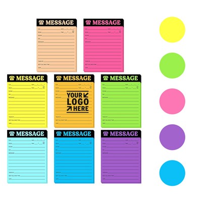 4" x 3.4" 50 Sheets Phone Message Sticky Note