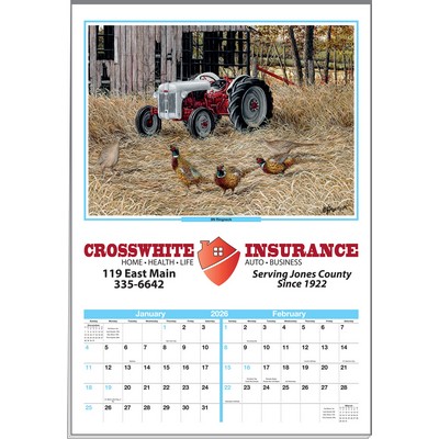 Larry Anderson Executive 6-Sheet Calendar w/Full-Color Imprint