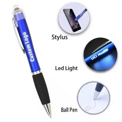 Light Up Ballpoint Stylus Pen
