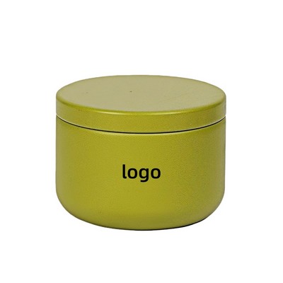 Mini Round Tin Container for Loose Leaf Tea Empty Metal Can for Custom Branding