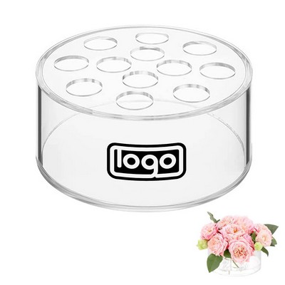 Acrylic Transparent Round Flower Vase