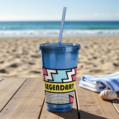 Pod Full Color Sunplash Color Tumbler 16 Oz