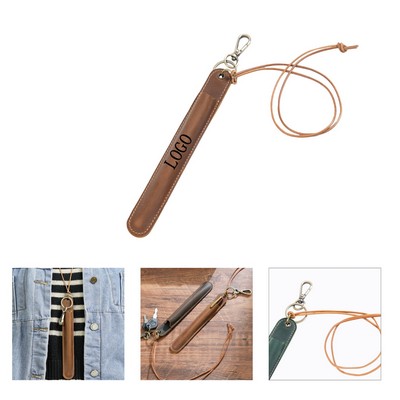 Retro Cowhide Single Pen Sleeve