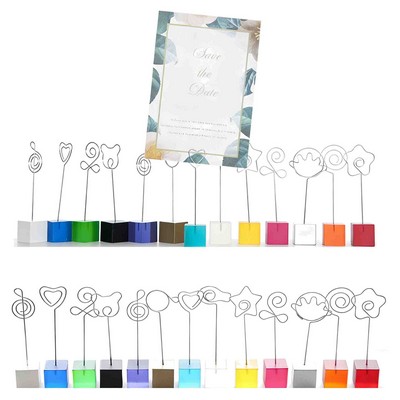 Resin Cube Memo Holder