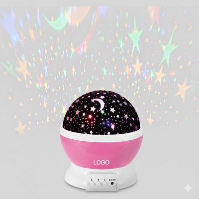 Dreamy Starry Sky Projector Lamp Seven-Color Romantic Bedroom Night Light Christmas Gift