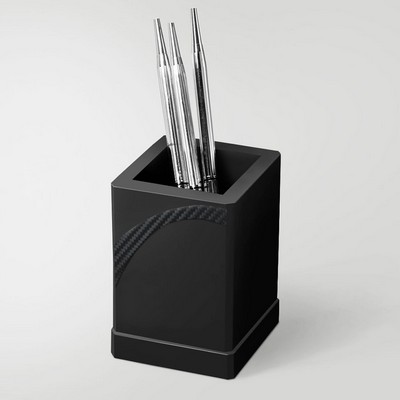 Carbon Fiber Accent Pencil Cup