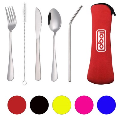 Stainless Steel Utensils Set With Case