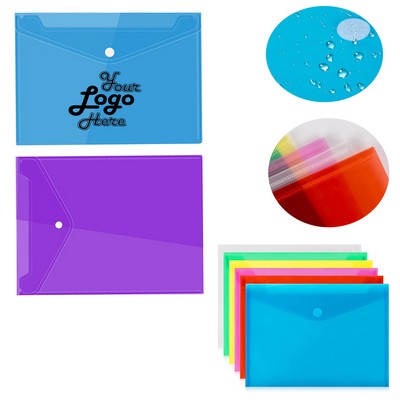 Clear Plastic Envelopes Folders Closure A4 Letter Size