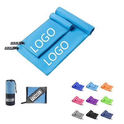 Microfiber Quick Dry Travel Towel 2 Size at 1 Pack