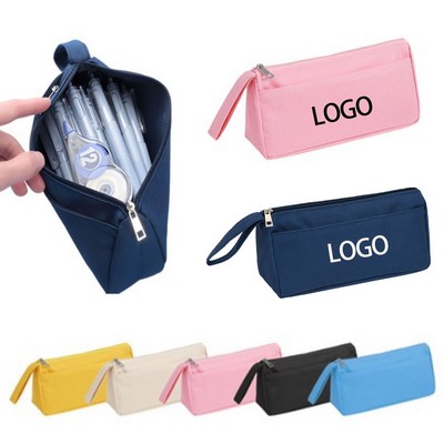 Triangular 3D Double-Layer Stationery Pencil Case