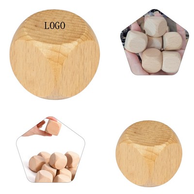 Unfinished Wooden Game Dice