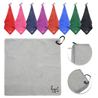 Gym Waffle Golf Towel