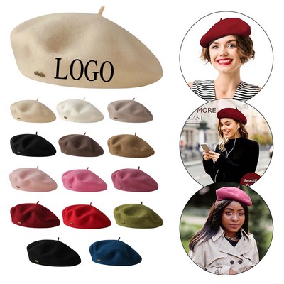 Denim Painter Style Beret Hat