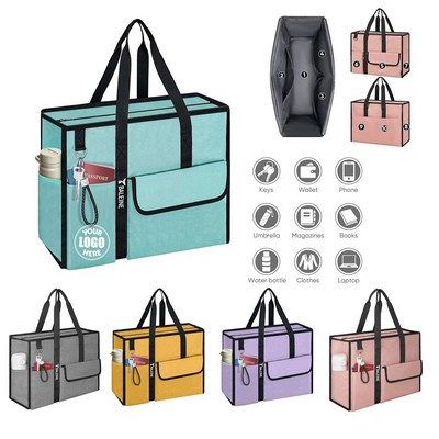High-Capacity Multi-Pocket Cosmetic Organizer