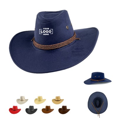 Minimalist Suede Western Cowboy Hat