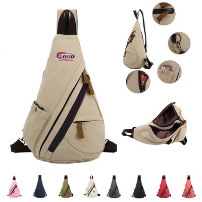 Canvas Sling Crossbody Bag