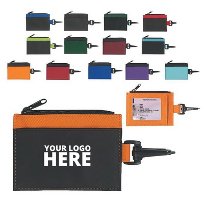 ID Holder with Zip Pocket