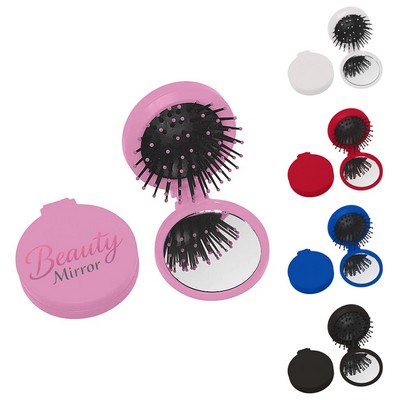 Brush and Mirror Compact