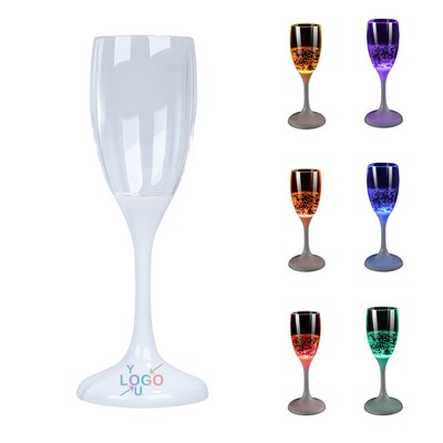 Colorful LED Champagne Flutes Set of 6