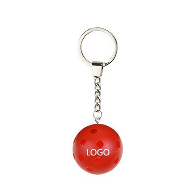 Various Color Plastic Pickleball Keychain