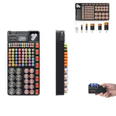 Battery Organizer Storage Case Portable Tester