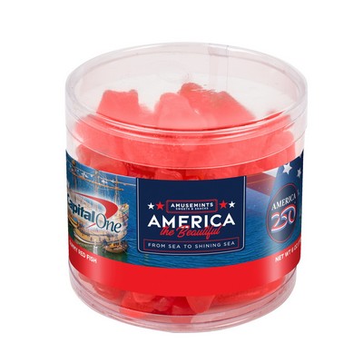 America 250- Round Acetate- Gummy Red Fish