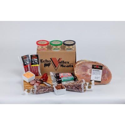 12pc Ham & Sausage Gift Set with Gourmet Nuts