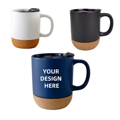Cork-bottomed Ceramic Moffee mug – 12 oz