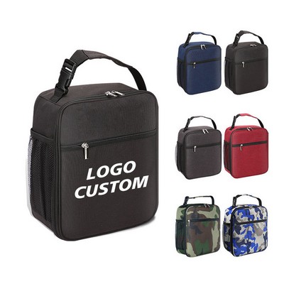 Portable Insulated Polyester Oxford Lunch Bag