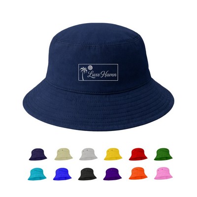 Classic Cotton Bucket Hat, Embroidery