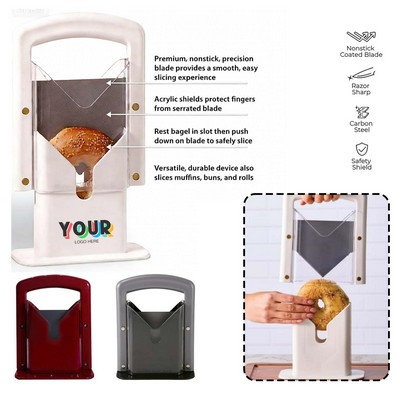 6.3"×3.7"×8.8" Bagel Guillotine Slicer
