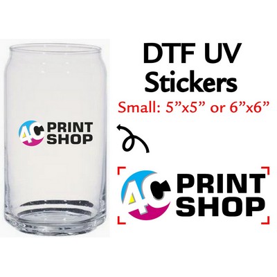 Custom DTF UV XLarge Stickers