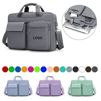 Sleek 15-Inch Laptop Briefcase & Messenger Bag