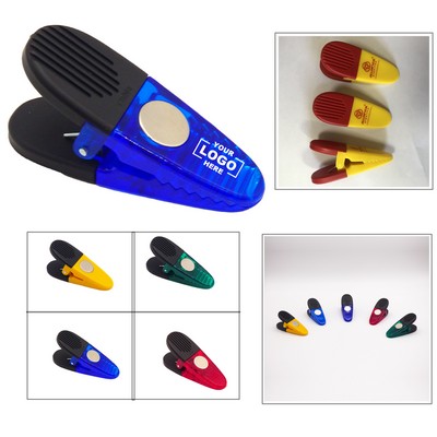 Pointed-Nose Round Magnetic Plastic Alligator Clips