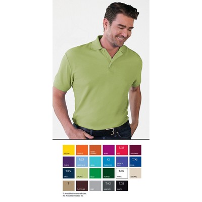 Men's Soft Touch Short Sleeve Pique Polo Shirt