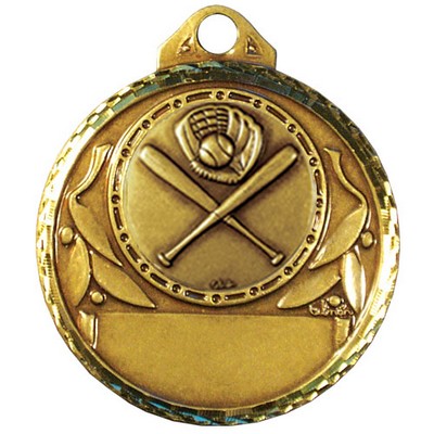 Stock Diamond Struck 2" Medal- Baseball
