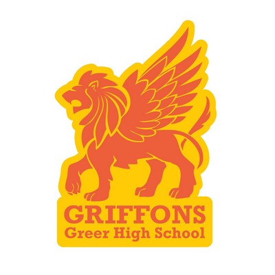 Yellow Vinyl Decal | Custom | Die Cut Shape | Removable Adhesive | 355 to 505 Sq In