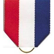 Pin Drape Ribbon, Red-White-Blue w/ Jump Ring