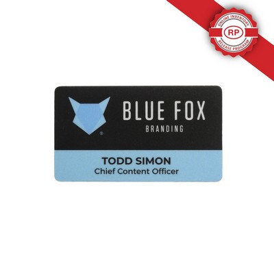 Full Color Name Badge w/ Personalization (2"x3.5") Rectangle