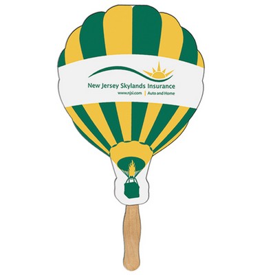 Hot Air Balloon Sandwiched Hand Fan