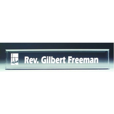 Name Plate Wedges - Acrylic - 2" x 8"