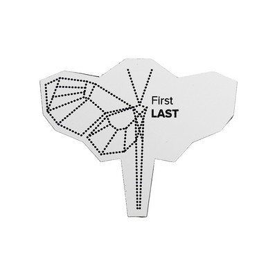 Custom Shaped Badge - Uv Inkjet & Engraved (6-10 Sq. Inches) Personalized