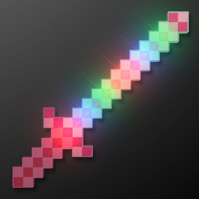 LED Pink 8-Bit Pixel Sword - BLANK
