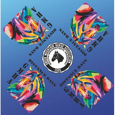 USA Made Digitally Printed Bandanna 22"x22" Edge-to-Edge Custom Design 100% Cotton Fine Sateen