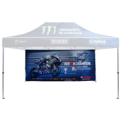 Pop Up Canopy Back Wall w/ SS Sublimation (15'x7')