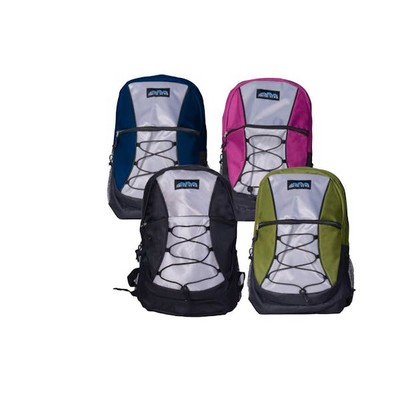 16.6 Classic Bungee Backpacks - Assorted Colors (Case of 24)